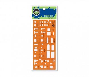 PLANTILLA PIZZINI SANITARIOS ESCALA 1:50 BOLSA X1