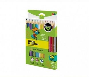 LAPIZ DE COLOR PIZZINI MIO CJ X36