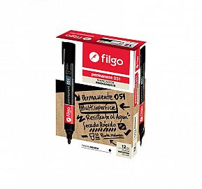MARCADOR PERMANENTE FILGO 051 PR 1.0 CJ X12