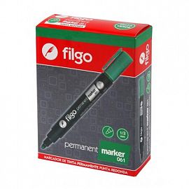 MARCADOR PERMANENTE FILGO 061 PR NEGRO CJ X12