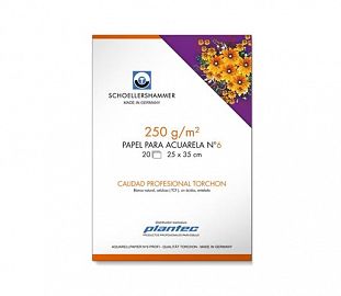 BLOCK P/ACUARELA SCHOELLERSHAMMER TORCHON 35X50 250G 20H