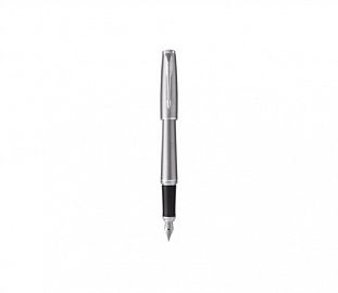 PLUMA PARKER URBAN ACERO TINTA AZUL PUNTA MEDIANA