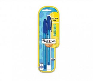 BOLIGRAFO PAPERMATE INKJOY 100ST FINA AZUL BL X2