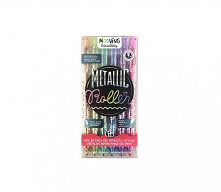 ROLLER TINTA GEL COLORING OUTLINER RETRACTIL X 6