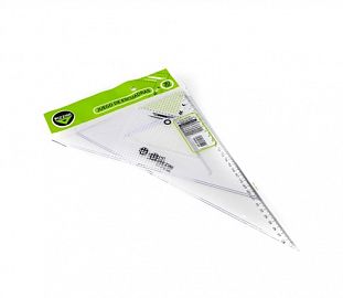 SET DE ESCUADRAS PIZZINI 30 CM X 45º Y 30 CM 60º ESTUDIO CRISTAL