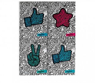 CUADERNO C/ESPIRAL TRIUNFANTE DOODLE SIGNOS T/D A4 100H RAYADO