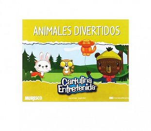 BLOCK DIDACTICO MURESCO CARTULINA ENTRETENIDA ANIMALES DIVERTIDOS