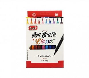 MARCADOR PUNTA PINCEL TRABI ART BRUSH CLASSIC EST X10