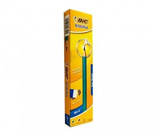 LAPIZ DE GRAFITO BIC EVOLUTION C/GOMA CJ X12