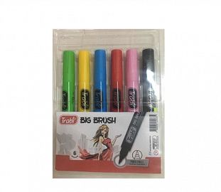 MARCADOR PUNTA PINCEL TRABI BIG BRUSH CLASSIC SURTIDO EST X6