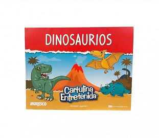 BLOCK DIDACTICO MURESCO CARTULINA ENTRETENIDA DINOSAURIOS