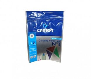 CARTULINA METALIZADA CANSON N° 3 5H