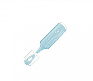 RESALTADOR MAPED PASTEL CELESTE CJ X12