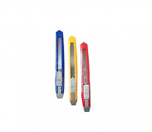 CUTTER PLASTICO COLORPEN C/CLIP 9MM