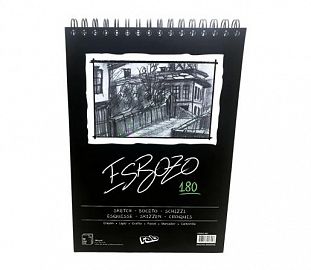 BLOCK DE DIBUJO C/ESPIRAL RAB ESBOZO A4 180G 40H