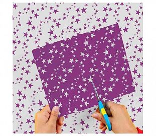 CARTULINA ENTRETENIDA MURESCO PAQ X10 ESTRELLAS VIOLETAS