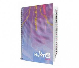 LIBRETA C/ESPIRAL NORTE 7090 C/INDICE 17 X 11 70H