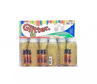 ADHESIVO C/GLITTER MAGICOLOR BL X6