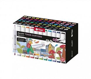 MARCADOR ARTISTICO DOBLE PUNTA FILGO ALLOY EST X72