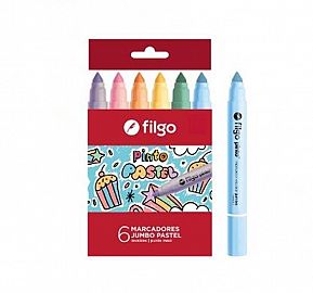 MARCADOR FILGO PINTO JUMBO PASTEL CJ X6