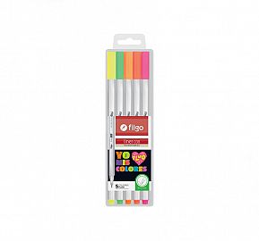 MICROFIBRA FILGO LINER 038 0.4 FLUO SURTIDO EST X5