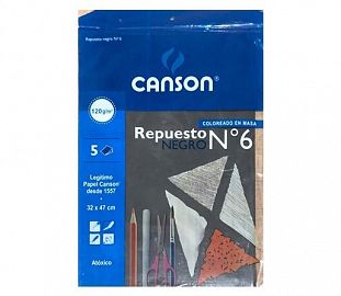 REPUESTO DE DIBUJO CANSON N° 6 NEGRO 5H