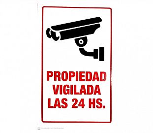 CARTEL ALTO IMPACTO 15X23 PROPIEDAD VIGILADA