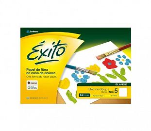 BLOCK DE DIBUJO EXITO N°5 BLANCO 24H