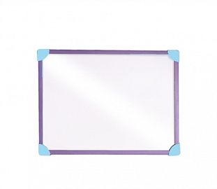 PIZARRA BLANCA LIGGO 80X60 MARCO COLOR PASTEL VIOLETA