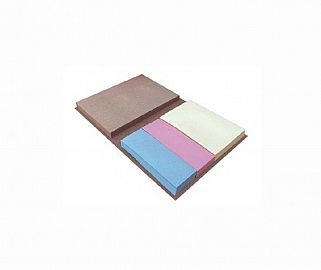LIBRETA MEMOFIX CON NOTAS ADHESIVAS 1 X 100X74. 1 X 46X74. 2 X 25X74 80H C/U