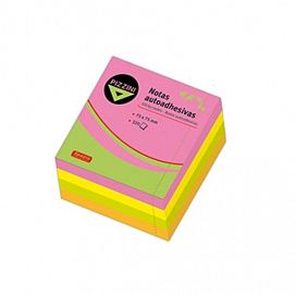 NOTAS ADHESIVAS PIZZINI FLUO 4 COLORES 50X50MM 240H