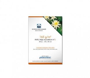 BLOCK P/ACUARELA SCHOELLERSHAMMER DACAPO 35X50 165G 20H