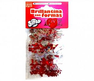 BRILLANTINA CON FORMAS SIFAP LOVE BL X5