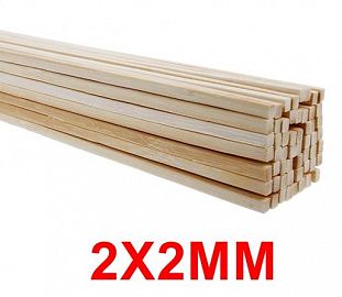VARILLA DE MADERA BALSA AERO STAR 2X2MM