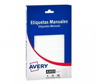 ETIQUETA AUTOADHESIVA AVERY 3033 X30H 80 X 22