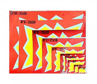 CARTEL ESTRELLA N°10 37X28 LINEA ECONOMICA X10