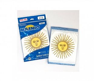 BANDERA MILENIO ARGENTINA DE POLIESTER 170X272 C/SOL