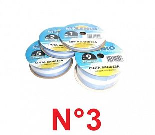 CINTA BANDERA MILENIO N°3 16MM X 10MTS