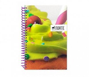 LIBRETA C/ESPIRAL NORTE 7090 S/INDICE 17 X 11 70H