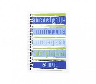 LIBRETA C/ESPIRAL NORTE 4020 C/INDICE 10.5 X 6.6 40H