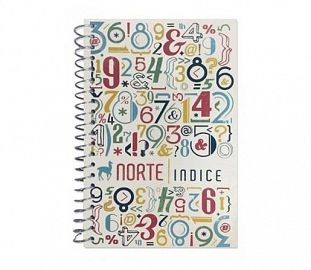 LIBRETA C/ESPIRAL NORTE 4040 C/INDICE 14 X 9.5 40H