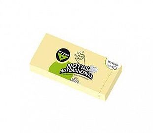 NOTAS ADHESIVAS PIZZINI AMARILLAS 50X40MM 3X100H
