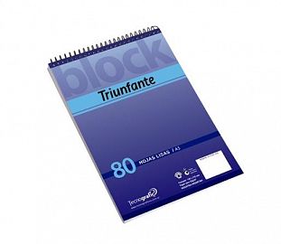 BLOCK C/ESPIRAL TRIUNFANTE A5 80H LISO