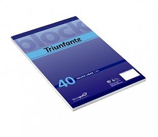 BLOCK PEGADO TRIUNFANTE T/F A4 40H LISO