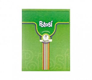 CUADERNO ABROCHADO POTOSI T/F 16X21 84H RAYADO