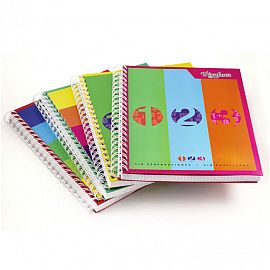 CUADERNO C/ESPIRAL TRIUNFANTE 123 T/D 21X27 100H CUADRICULADO