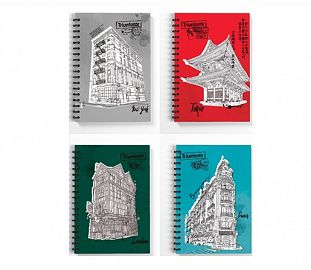CUADERNO C/ESPIRAL TRIUNFANTE COSMOPOLITA T/D A4 120H RAYADO