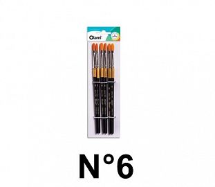 PINCEL LENGUA DE GATO OLAMI BL X6 150-6