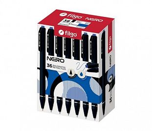 BOLIGRAFO FILGO NERO RETRACTIL 1.0 CJ X36