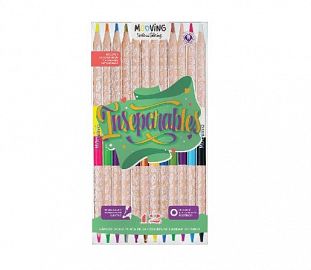 LAPIZ DE COLOR COLORING BICOLOR X 12